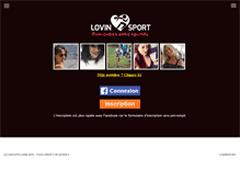 Tablet Screenshot of lovinsport.com